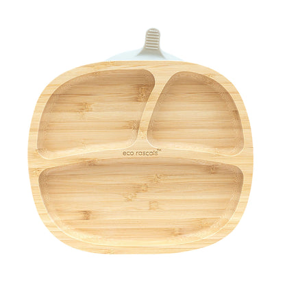 Plato Bambú Eco Rascals Toddler Gris