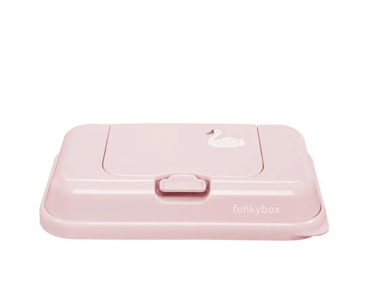 Caja Pequeña Toallitas Funky Box Cisne Rosa - ALIBEY nens