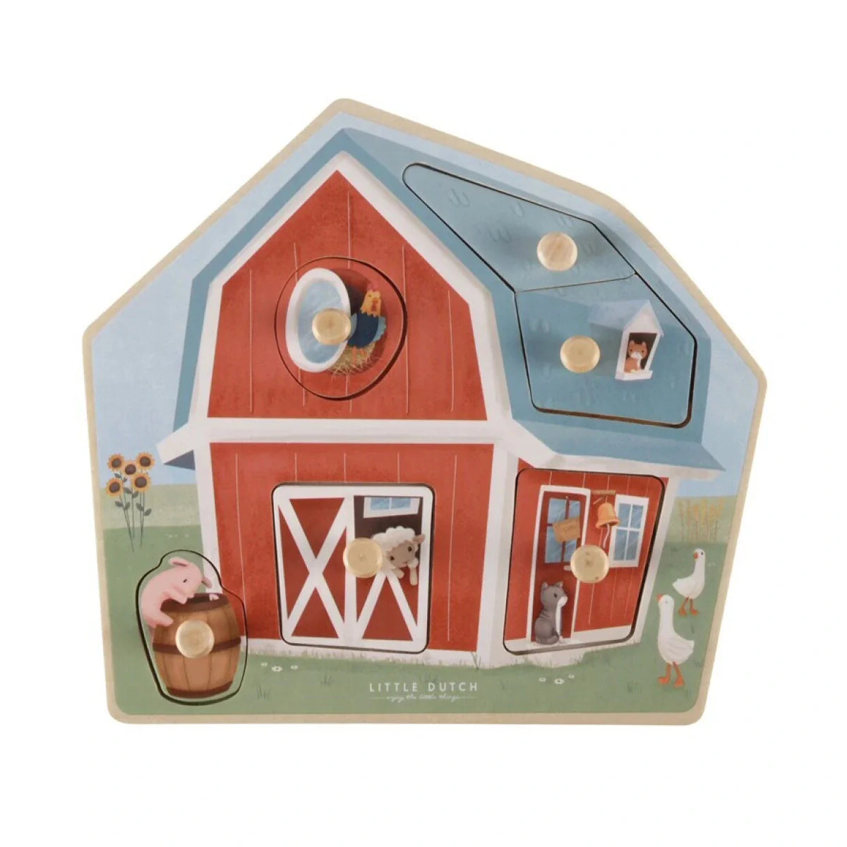 Puzle de Madera Little Dutch Pequeña Granja - ALIBEY nens