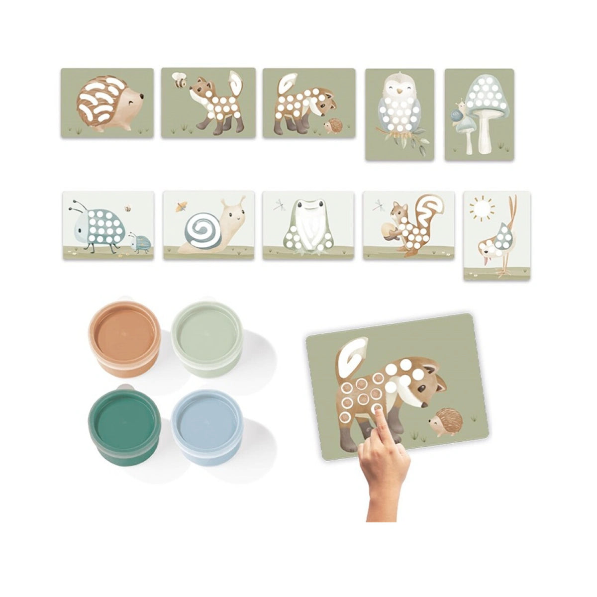 Set Pintura Dedos Little Dutch Forest Friends