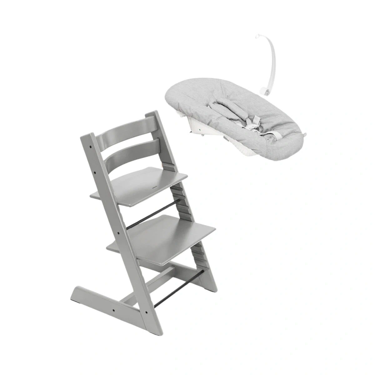 Trona Stokke® Tripp Trapp Storm Grey con Newborn