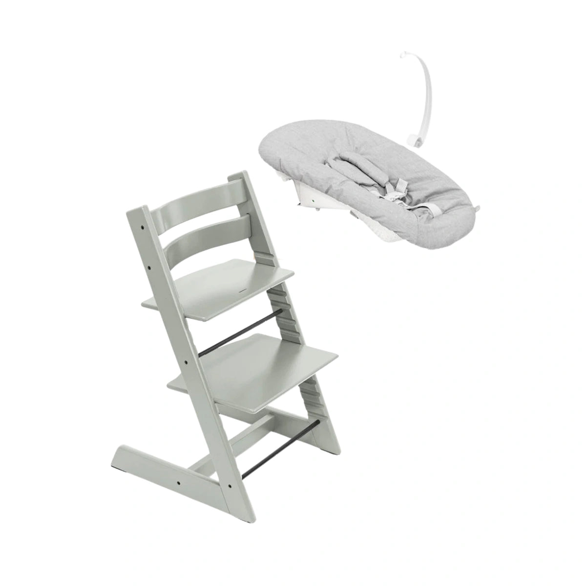 Trona Stokke® Tripp Trapp Glacier Green con Newborn