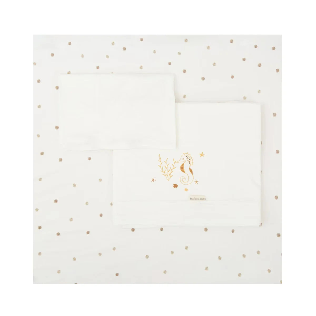 Sábanas Punto Bambú Cuna BimbiDreams Ocean Beige - ALIBEY nens