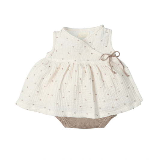 Vestido + Culotte 1 Mes Dotty Cocoa