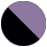 Chasis negro, fundas negras y capota púrpura
