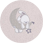 Conejo y luna gris