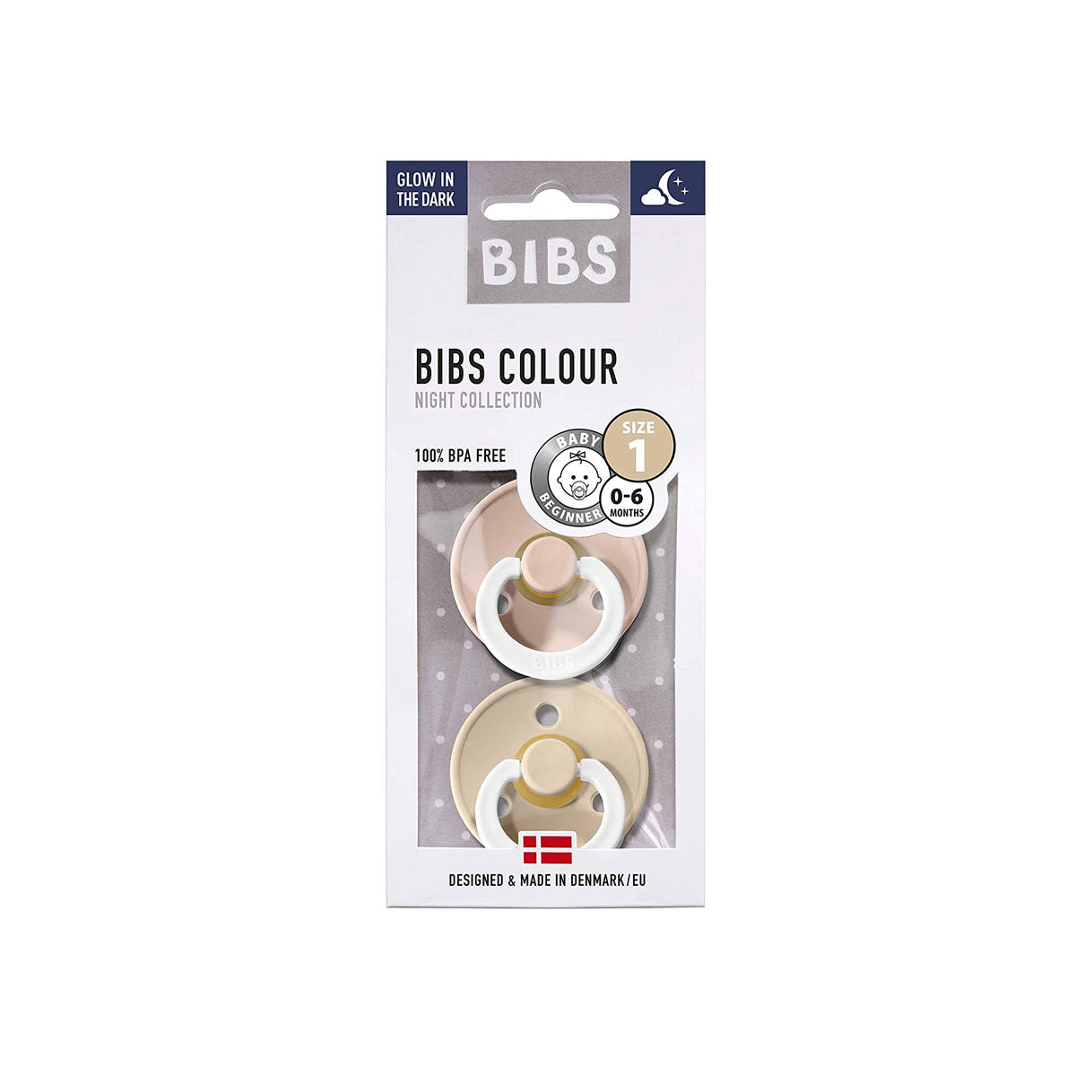Bibs chupetes Colours blush/vanilla 0-6 meses